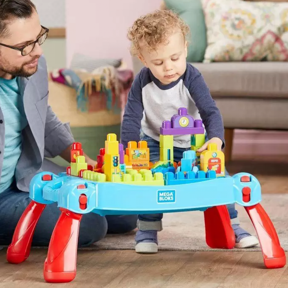 Mega Bloks Mesinha Infantil Portátil De Construção