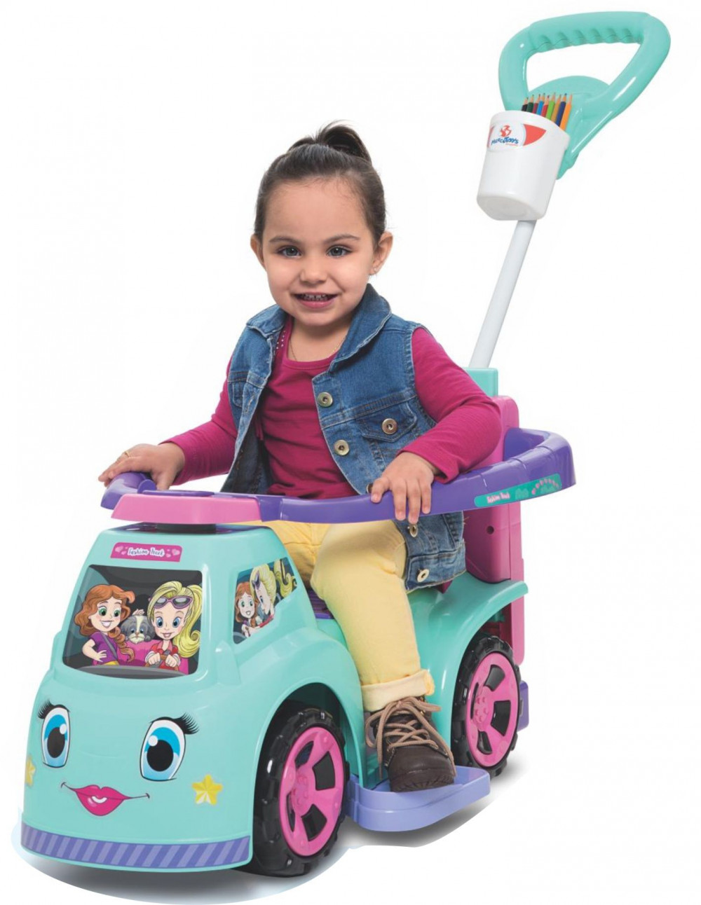 Carrinho de Passeio - Big Truck Fashion 3 em 1